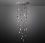 Elara Round Hand-Blown Glass Chandelier