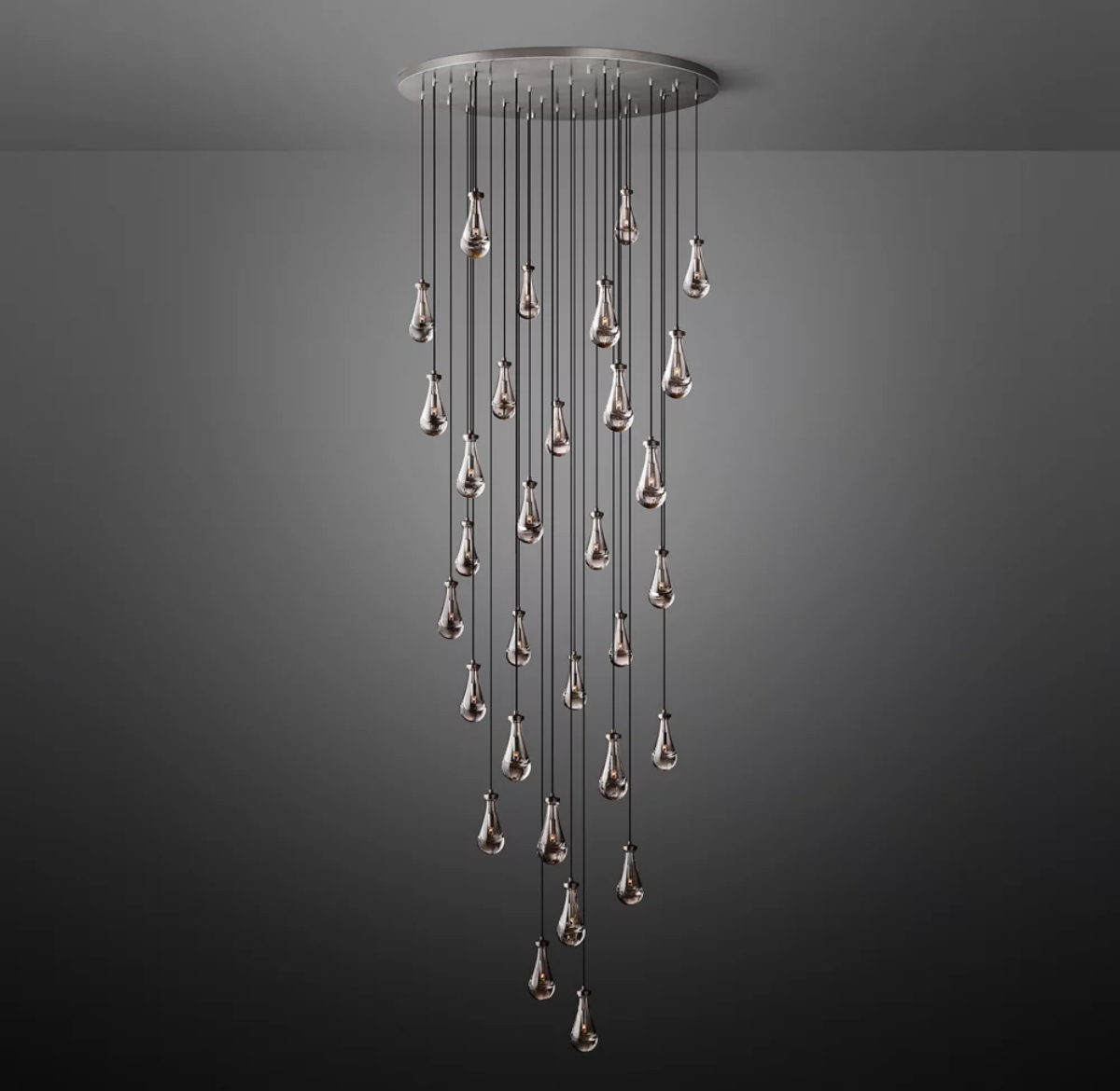 Elara Round Hand-Blown Glass Chandelier
