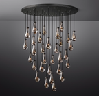 Elara Round Hand-Blown Glass Chandelier