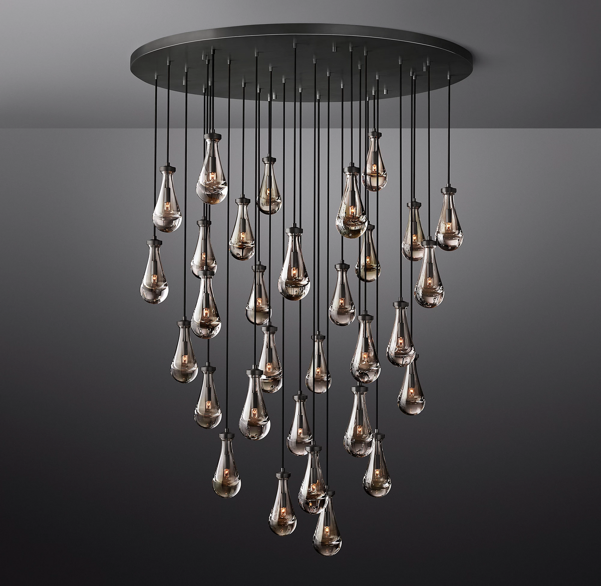 Elara Round Hand-Blown Glass Chandelier