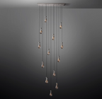 Elara 54″ Linear Hand-Blown Glass Chandelier