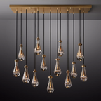 Elara 54″ Linear Hand-Blown Glass Chandelier
