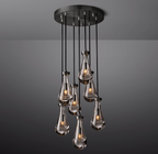 Elara Round Hand-Blown Glass Chandelier
