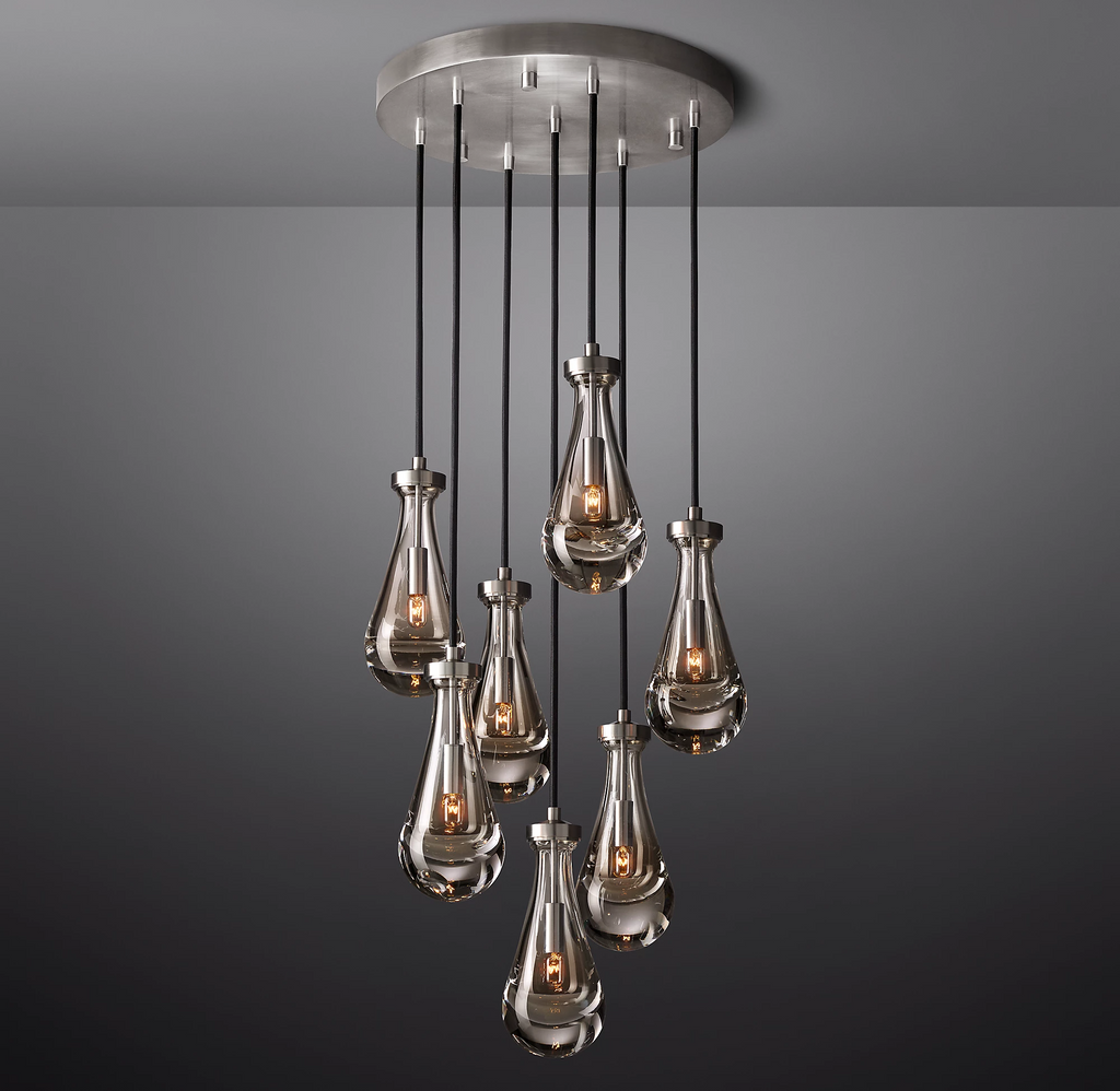 Elara Round Hand-Blown Glass Chandelier