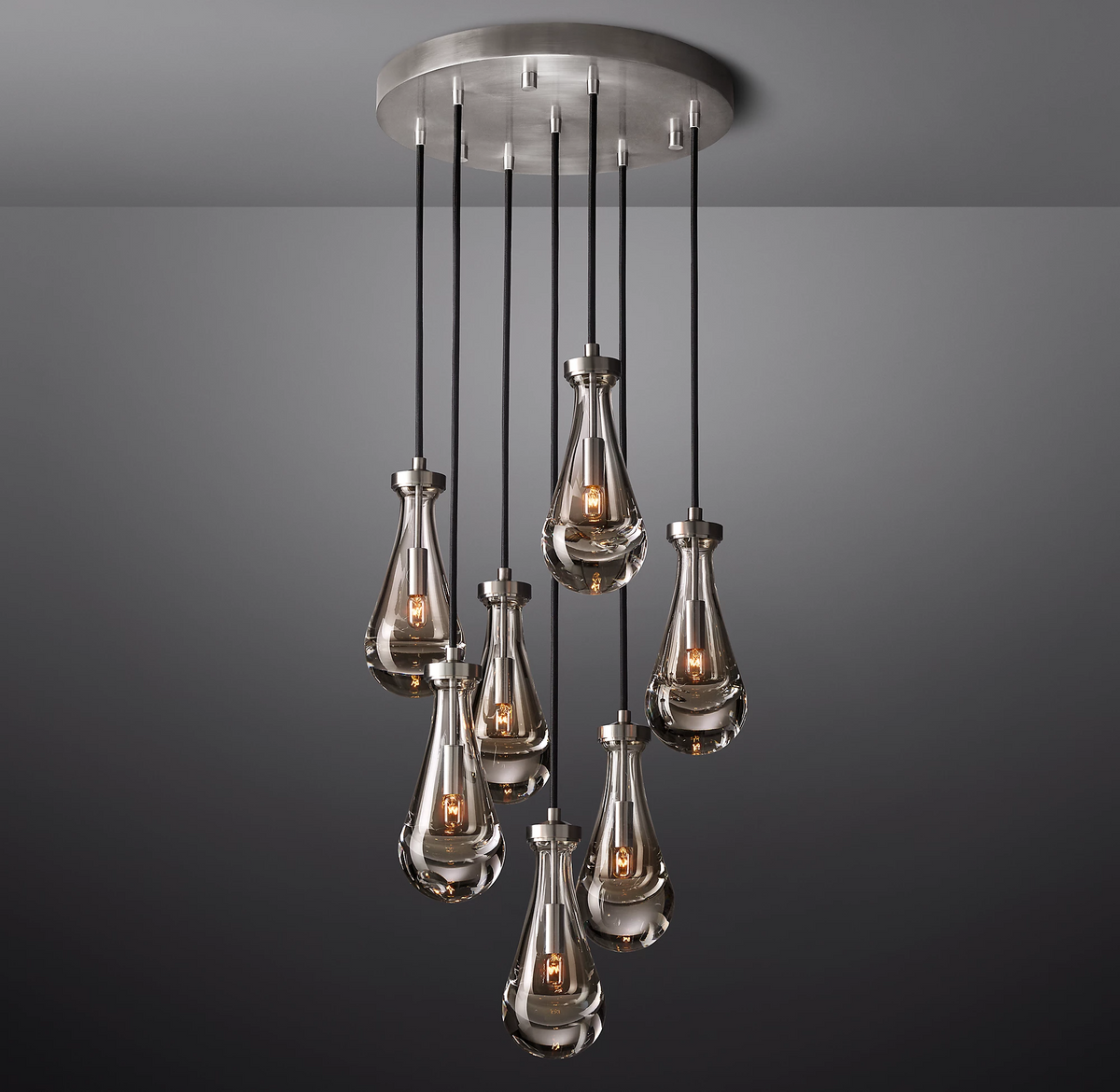 Elara Round Hand-Blown Glass Chandelier
