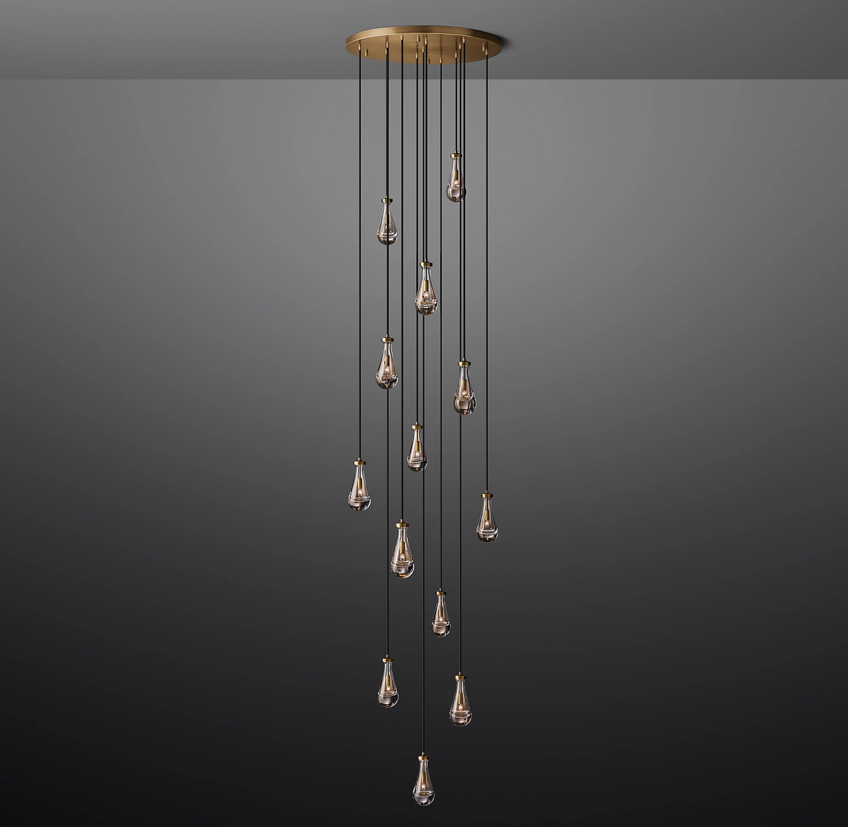 Elara Round Hand-Blown Glass Chandelier