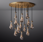 Elara Round Hand-Blown Glass Chandelier