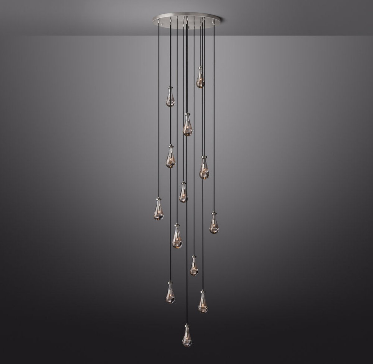 Elara Round Hand-Blown Glass Chandelier