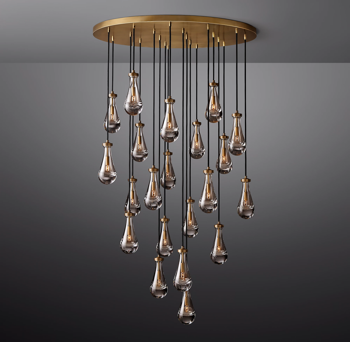 Elara Round Hand-Blown Glass Chandelier