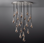 Elara Round Hand-Blown Glass Chandelier