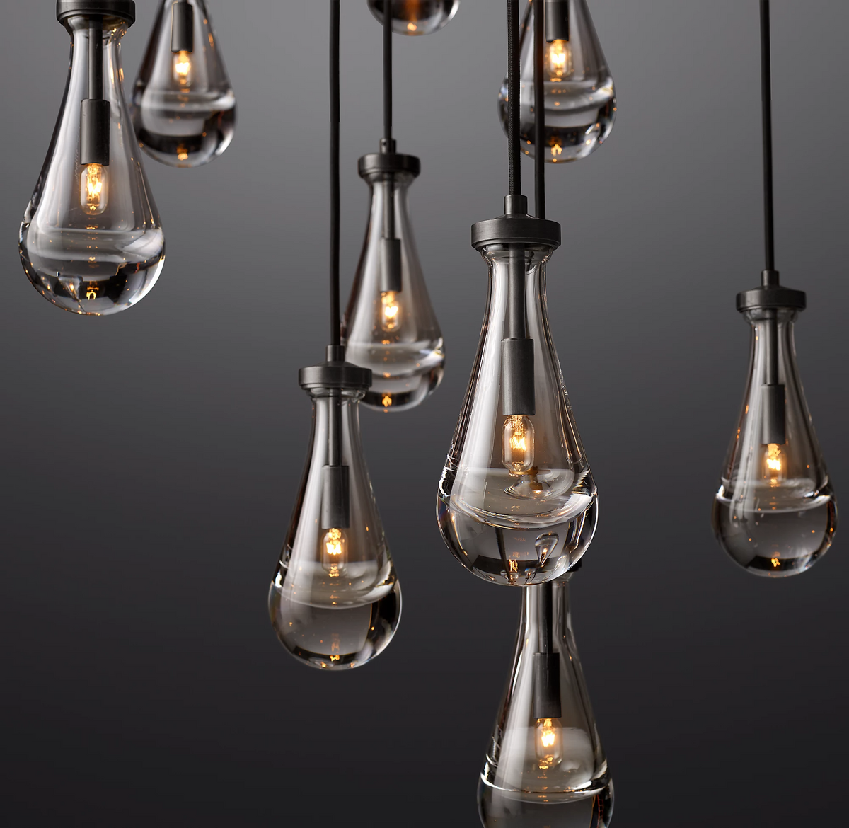 Elara Round Hand-Blown Glass Chandelier