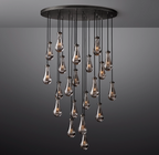 Elara Round Hand-Blown Glass Chandelier