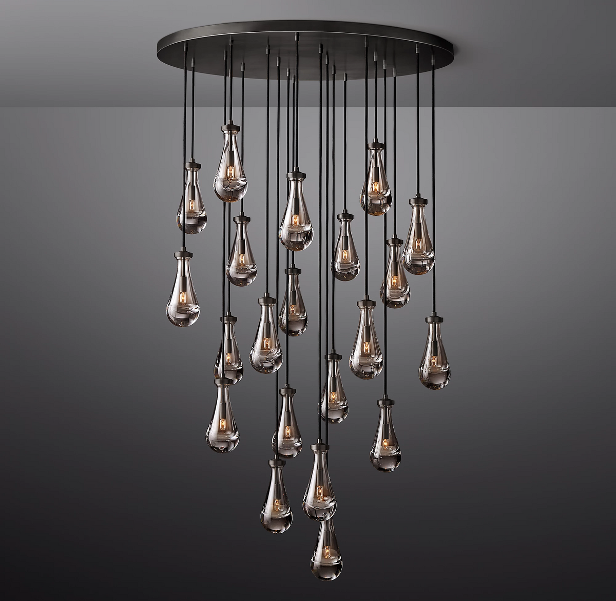 Elara Round Hand-Blown Glass Chandelier