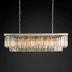 Odessa Two-Tier Glass Linear Chandelier