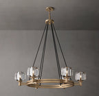 Averion Round Glass Chandelier 24"/36"/48"/60"