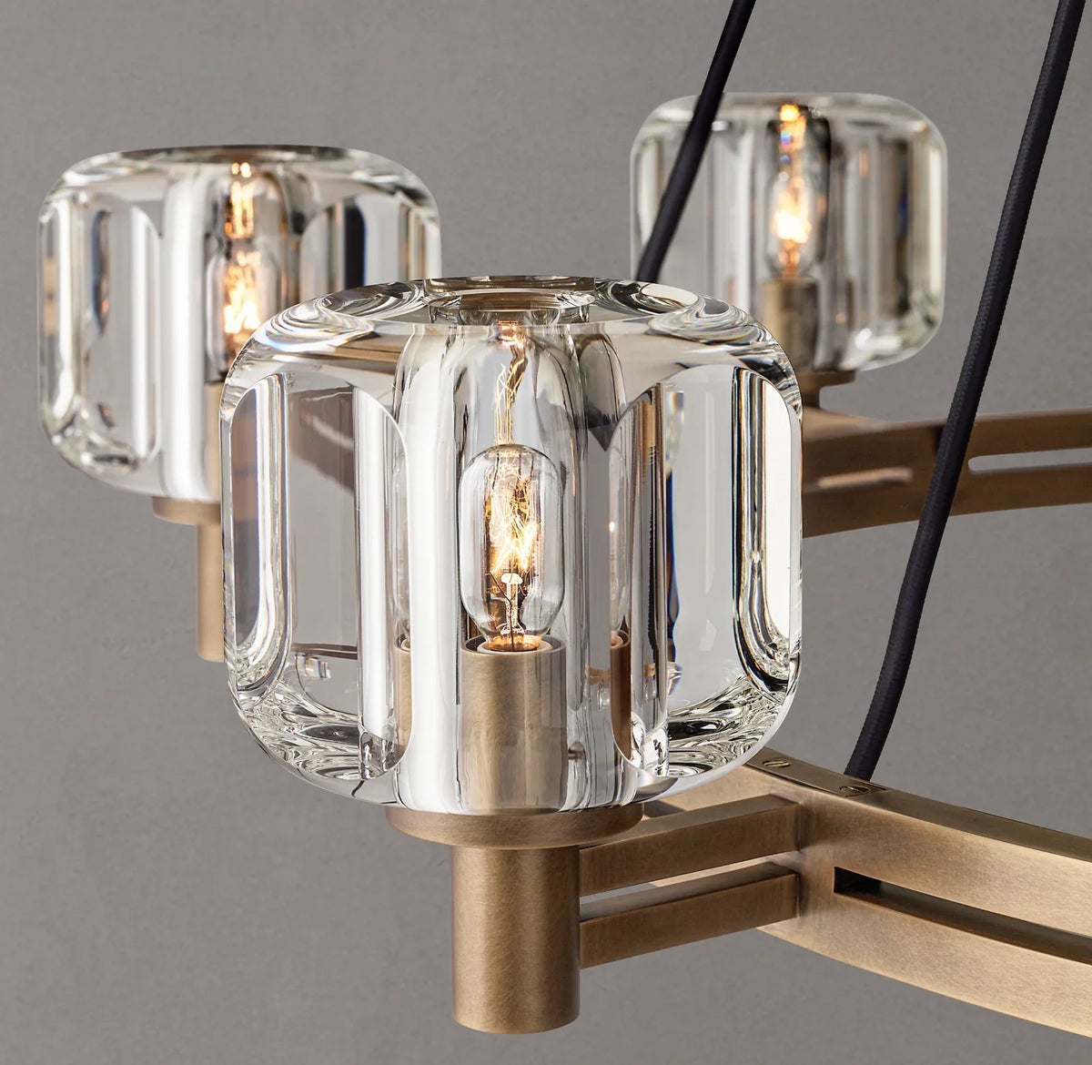 Averion Round Glass Chandelier 24"/36"/48"/60"
