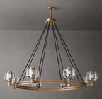 Averion Round Glass Chandelier 24"/36"/48"/60"