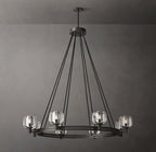 Averion Round Glass Chandelier 24"/36"/48"/60"