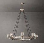 Averion Round Glass Chandelier 24"/36"/48"/60"