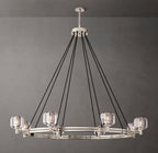 Averion Round Glass Chandelier 24"/36"/48"/60"