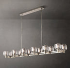 Averion 54″/72″ Double Linear Glass Chandelier