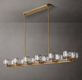 Averion 54″/72″ Double Linear Glass Chandelier