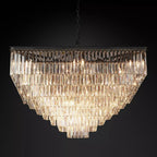 Odessa Multi-Tier K9 Crystal Square Chandelier