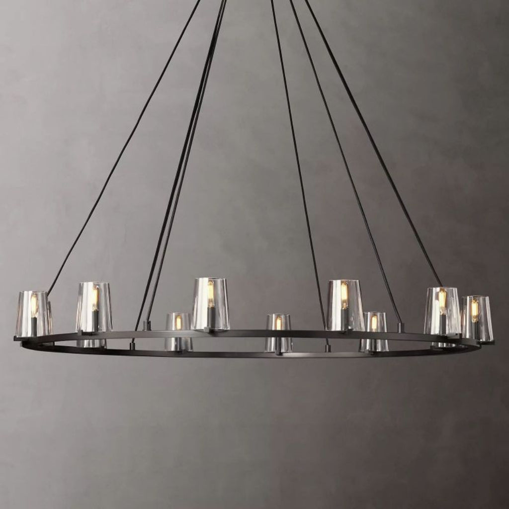 Cirella 36″ Round Glass Chandelier