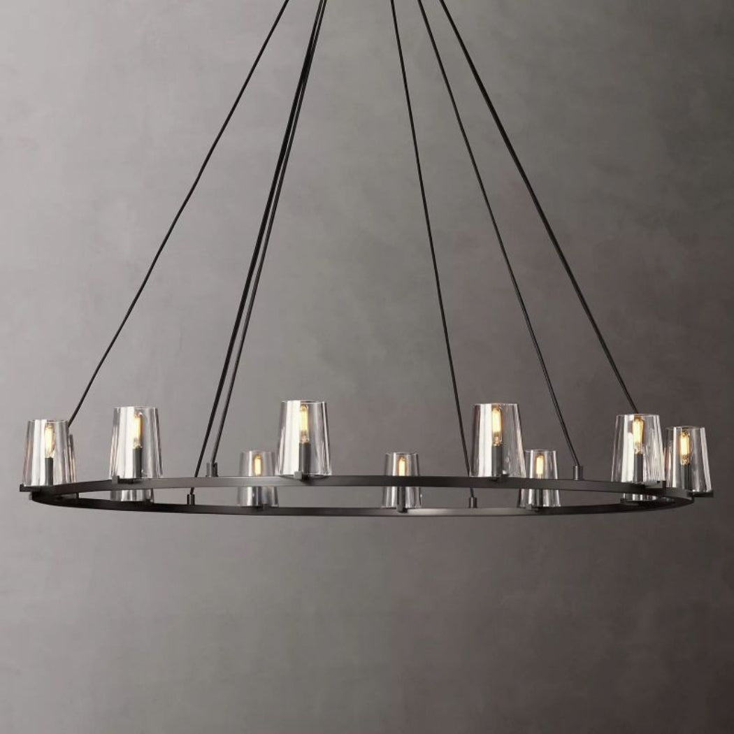 Cirella 36″ Round Glass Chandelier