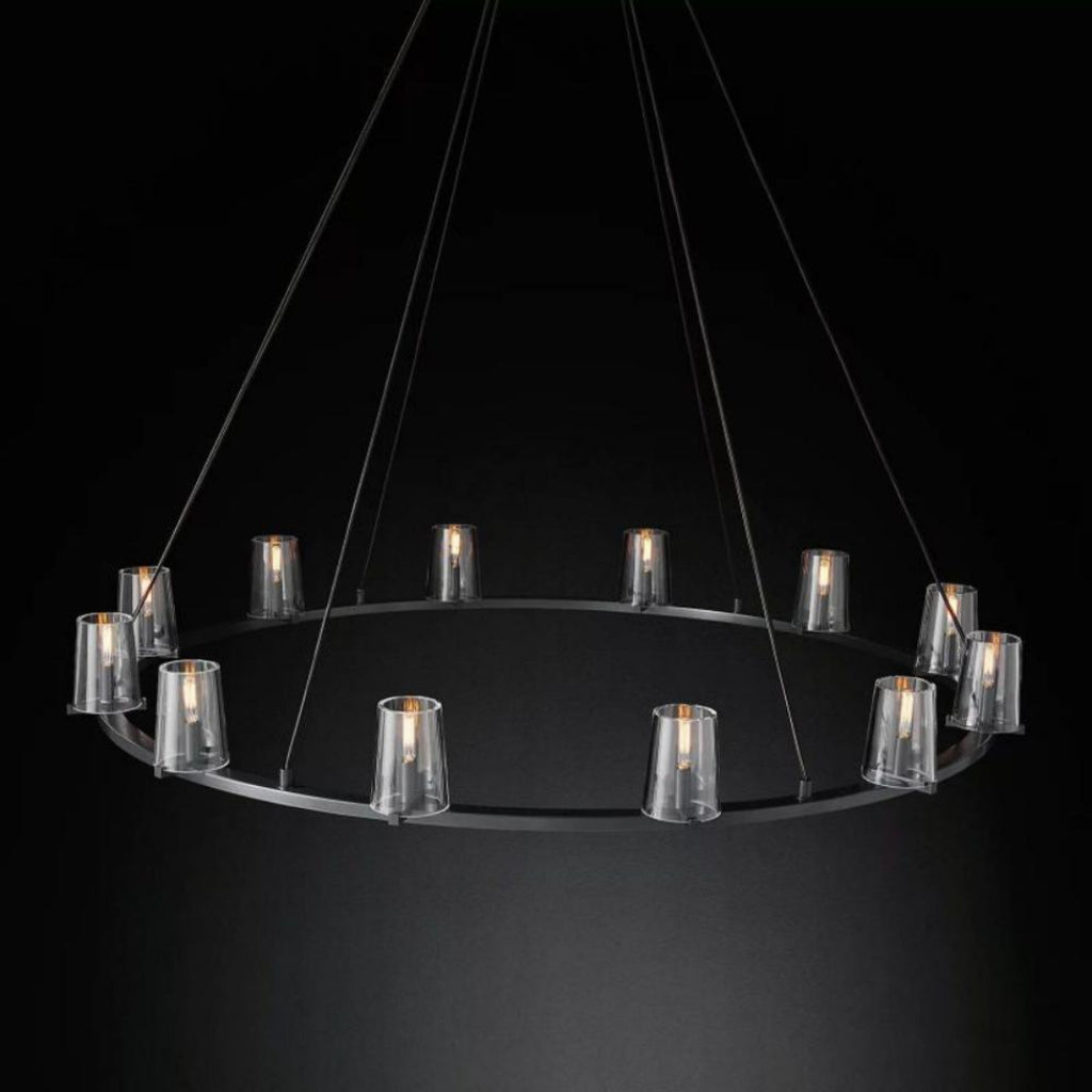 Cirella 60″ Round Glass Chandelier
