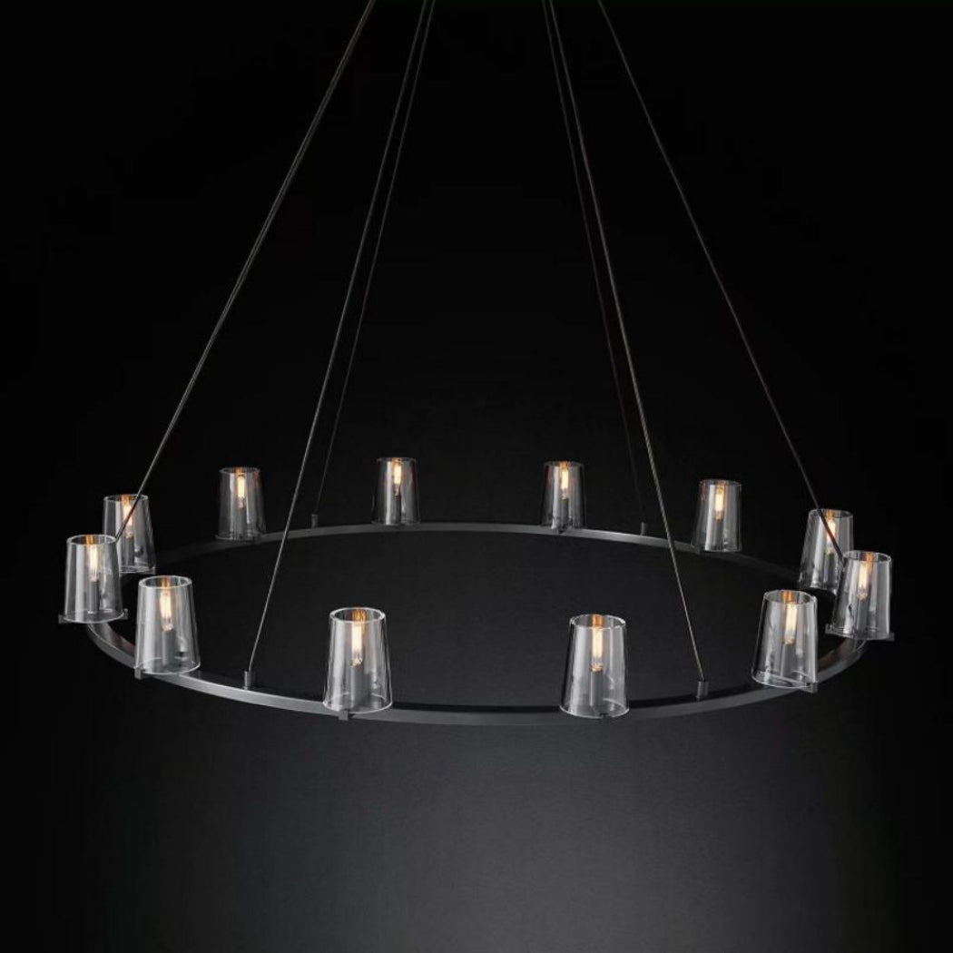 Cirella 60″ Round Glass Chandelier