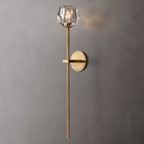 Lumera Clear & Smoke Crystal Wall Sconce