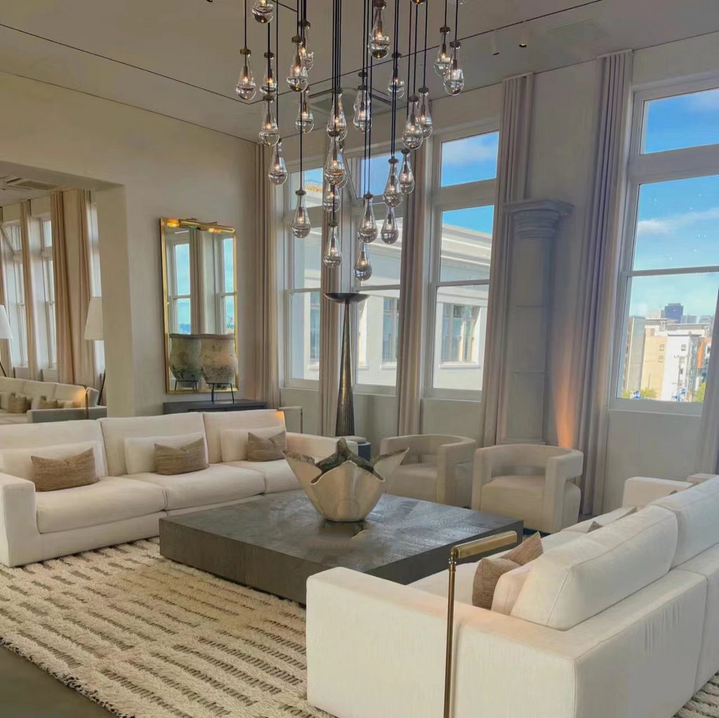 Elara Round Hand-Blown Glass Chandelier