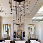 Elara Round Hand-Blown Glass Chandelier