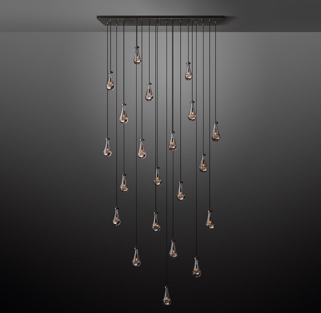Elara 72″ Linear Hand-Blown Glass Chandelier