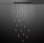 Elara 72″ Linear Hand-Blown Glass Chandelier