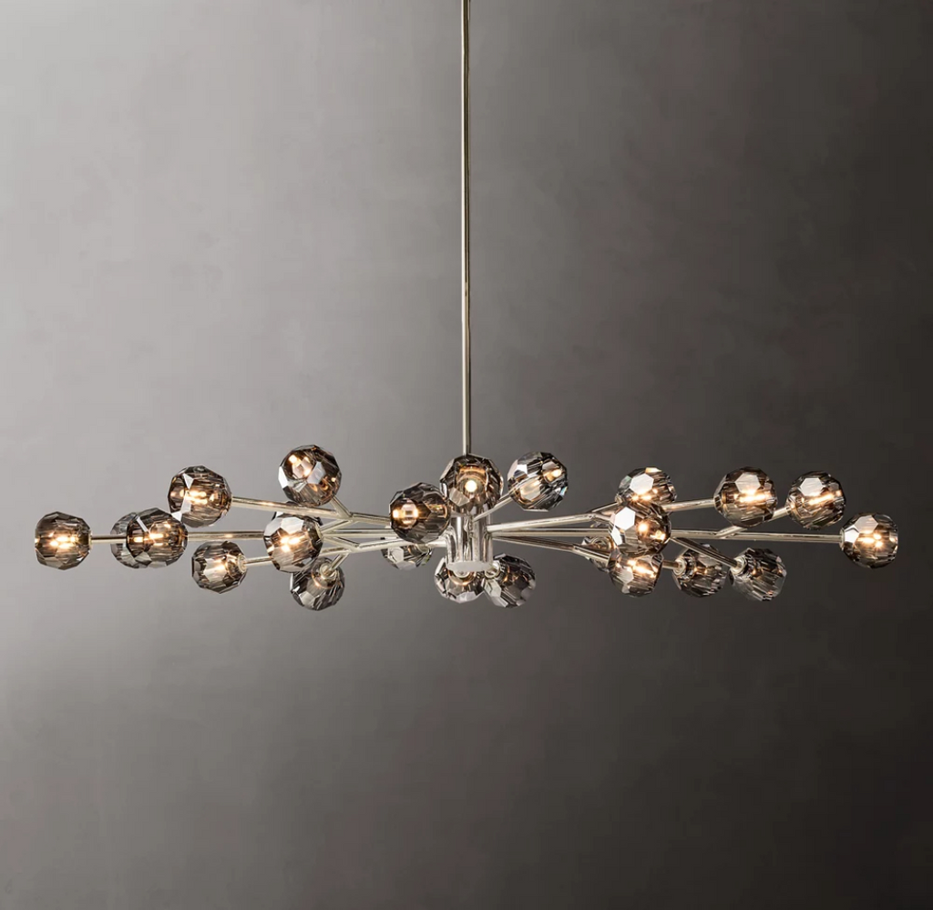 Lumera 72″ Clear & Smoke Crystal Chandelier