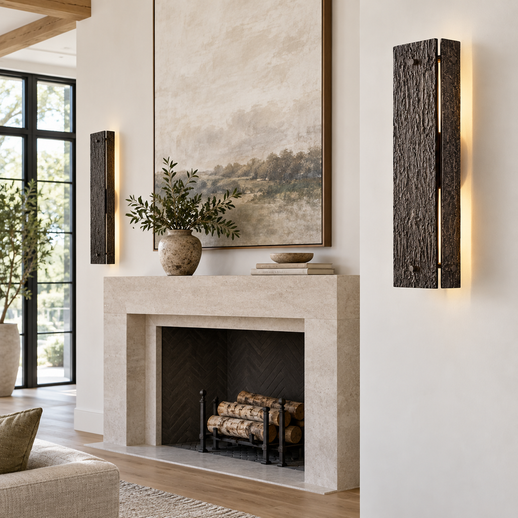 Valora 19″ Brass Wall Sconce