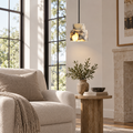Travelle 5.1″ Wabi-Sabi Marble Pendant Light
