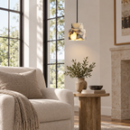 Travelle 5.1″ Wabi-Sabi Marble Pendant Light