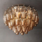 Chiare Smoke Glass Flush Mount Ceiling Light