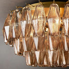 Chiare Smoke Glass Flush Mount Ceiling Light