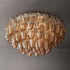 Chiare Smoke Glass Flush Mount Ceiling Light