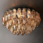 Chiare Smoke Glass Flush Mount Ceiling Light