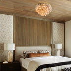 Chiare Smoke Glass Flush Mount Ceiling Light