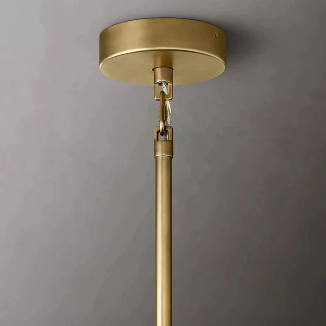 Chiare Tiered Smoke Glass Round Chandelier