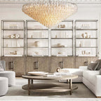 Chiare Multi-Tier Glass Round Chandelier 61"