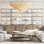 Chiare Multi-Tier Glass Round Chandelier 61"