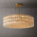 Chiare Grand Glass Round Chandelier  61"
