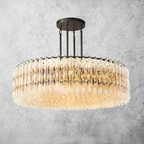 Chiare Grand Glass Round Chandelier  61"